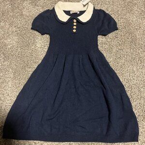 NEXT Girls Sweater Knit Sweater Dress 3/4y  Navy NWT